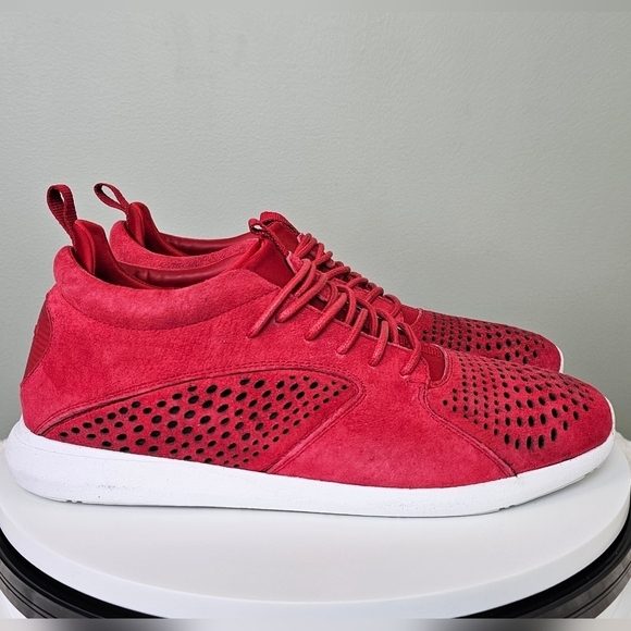 Diamond Supply Co Quest Mid Lace Up Sneakers, RED, 10.5 Men\'s main image 6